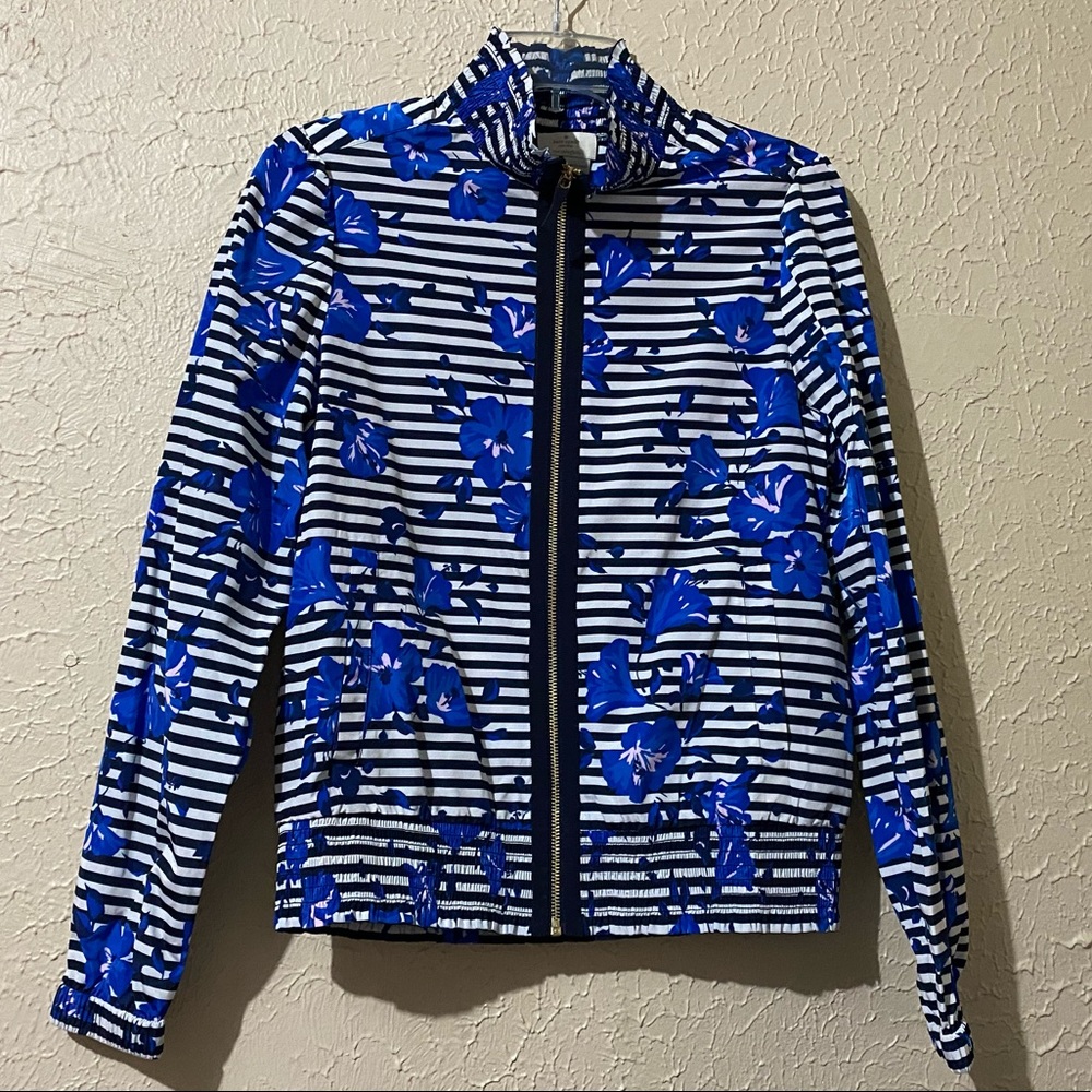 Kate Spade Hibiscus Stripe Jacket